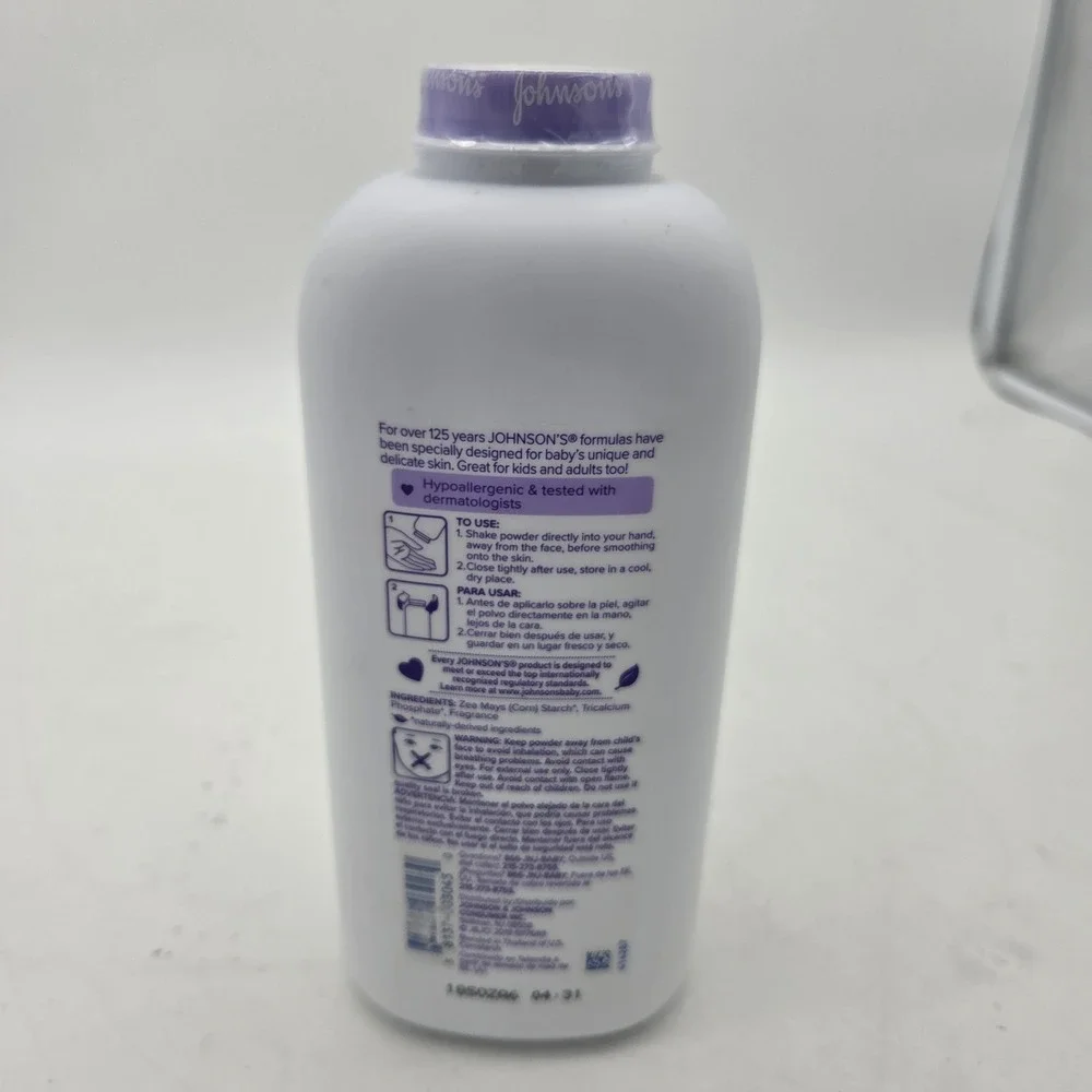 Johnson's Lavender Powder Baby Powder Relaxing w/ Cornstarch, 22oz - New Sealed